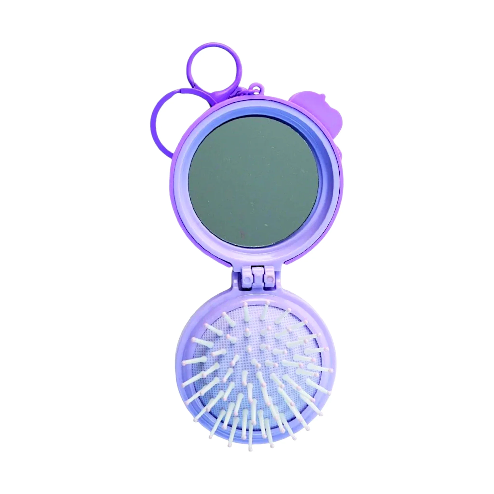 kids hair brush & mirror 2in1 folding china 10188