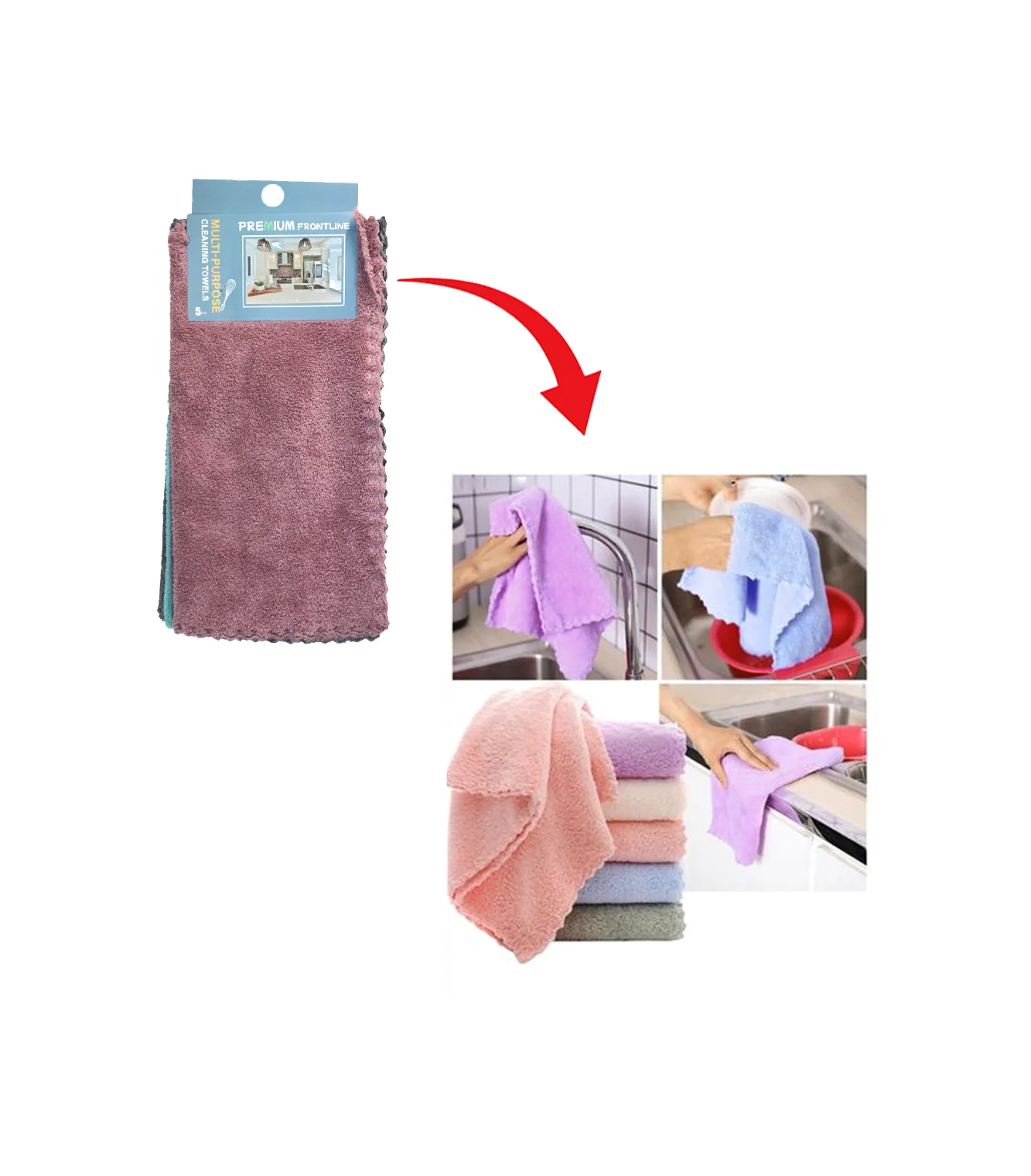 kitchen towel 5pc china 354