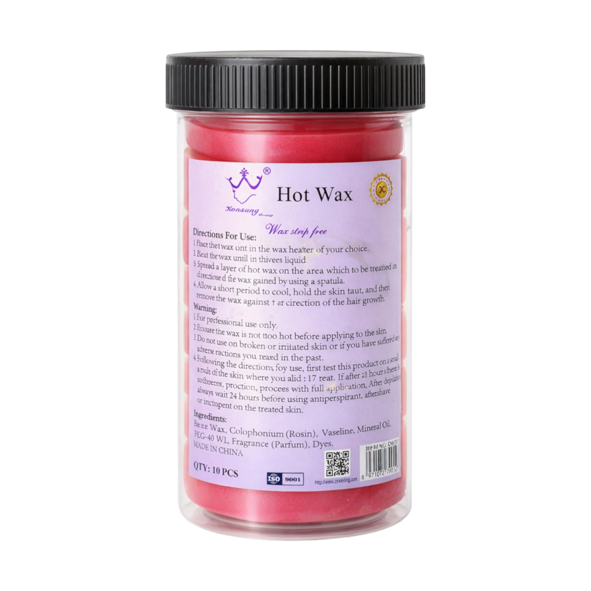 konsung hot wax tikki red 10pcs china