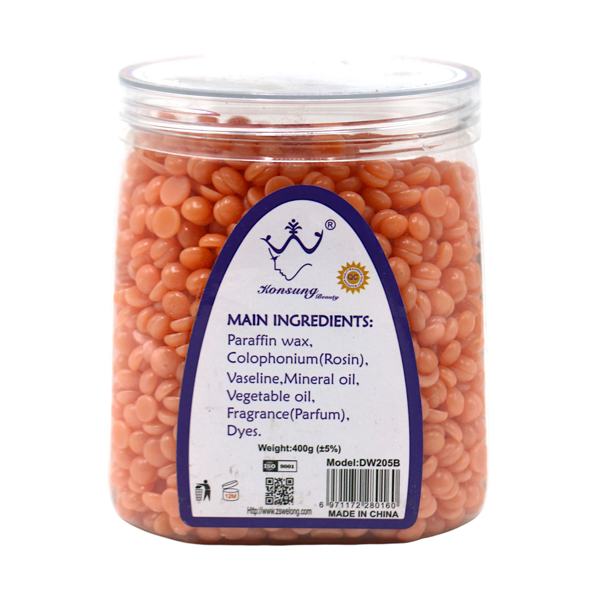 konsung professional hot wax orange 400g china