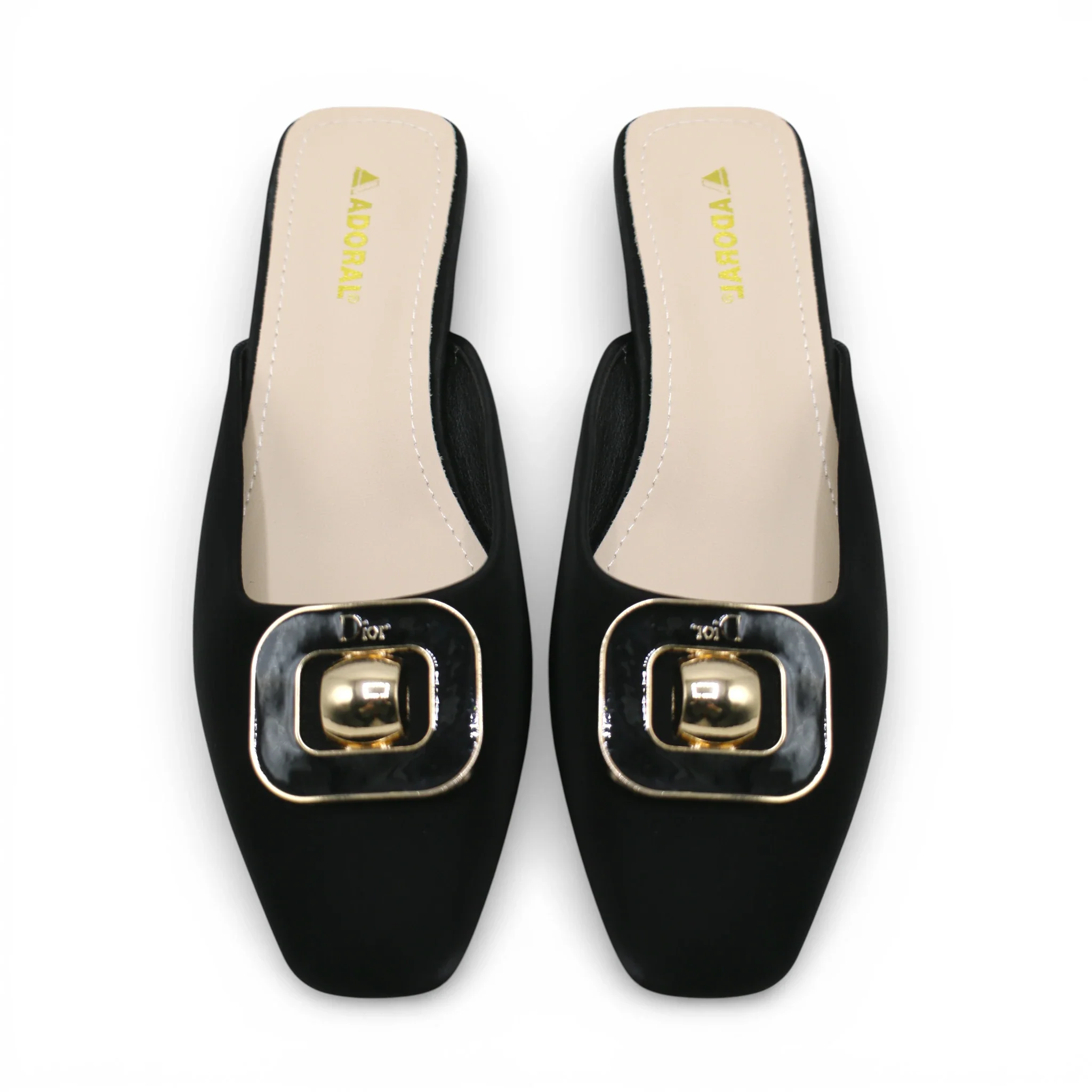 ladies fancy half pumpy 36-41 black china 332-15