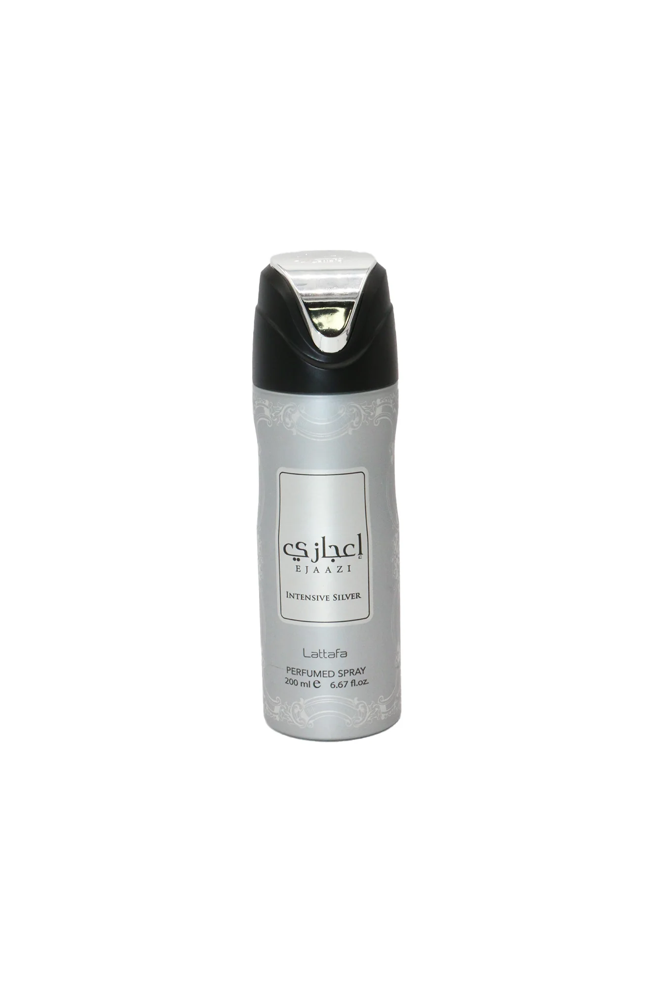 lattafa body spray ejaazi intensive silver 200ml