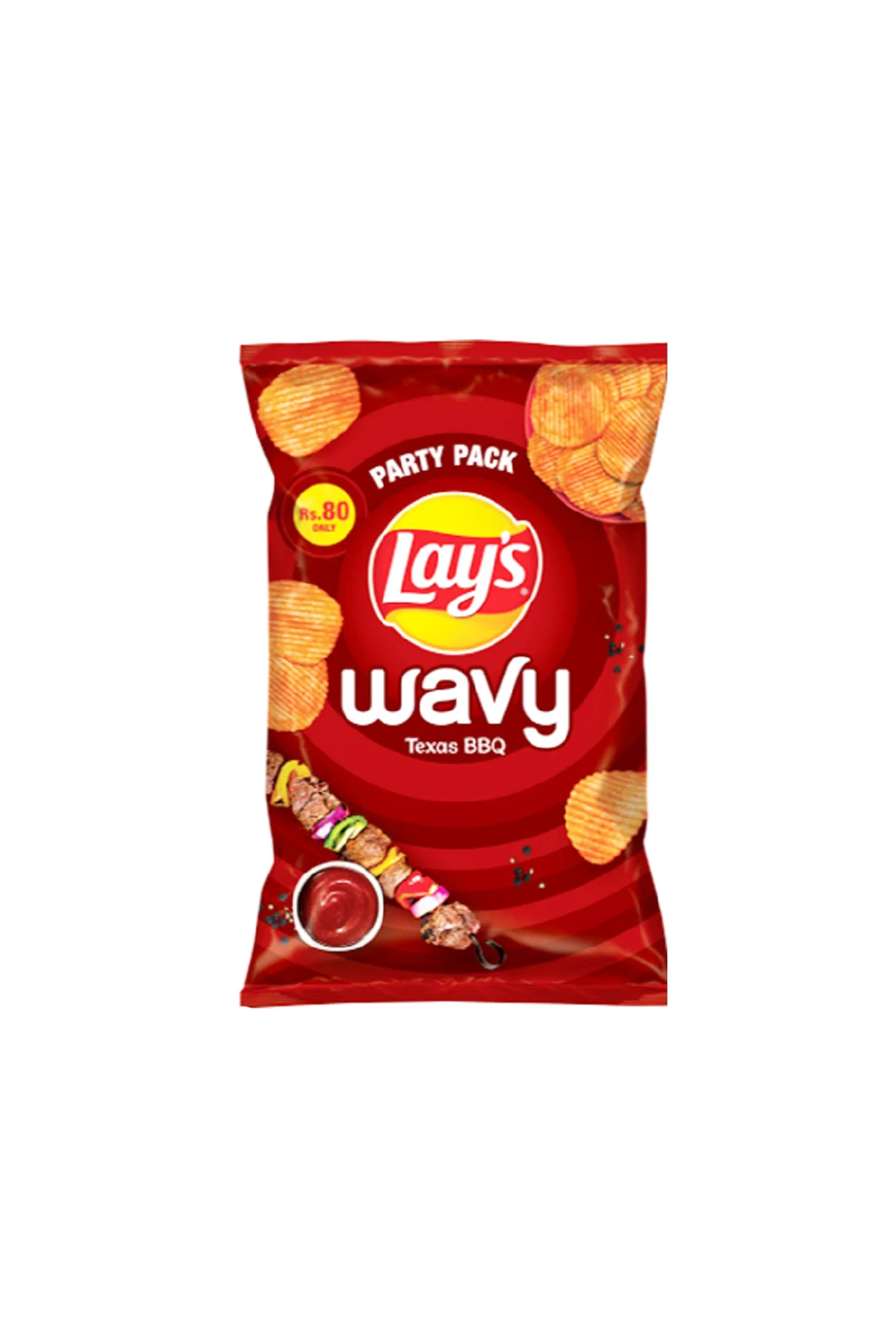 lays wavy bbq 80rs