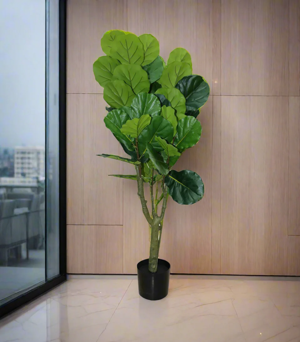leaf plant with pot china 1743