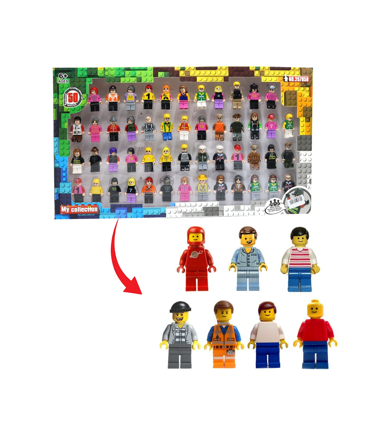 lego character minecraft 50pc t184