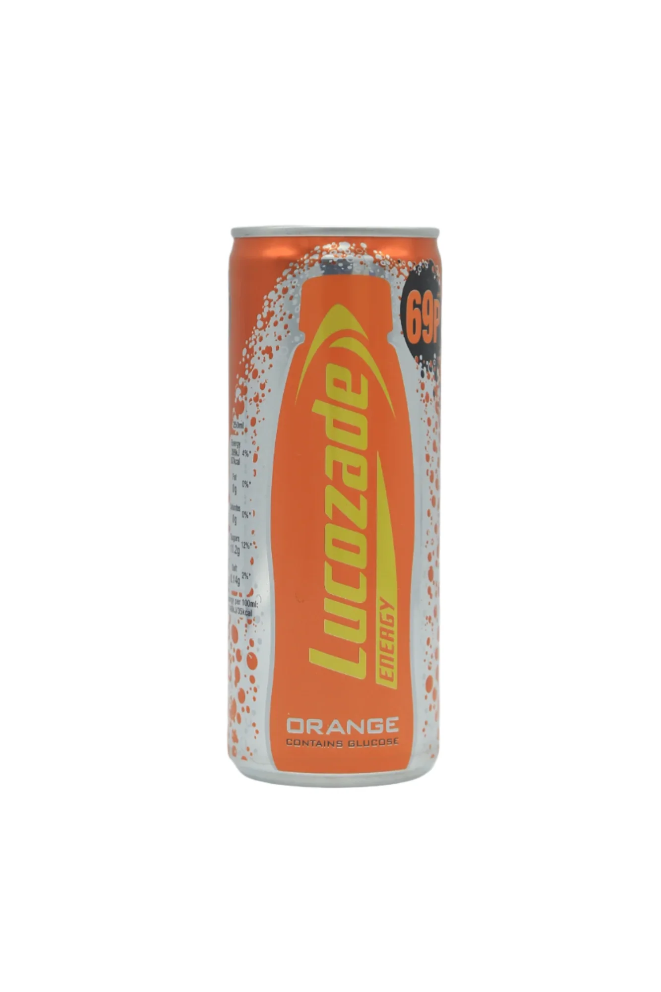 lucozade energy drink orange 250ml
