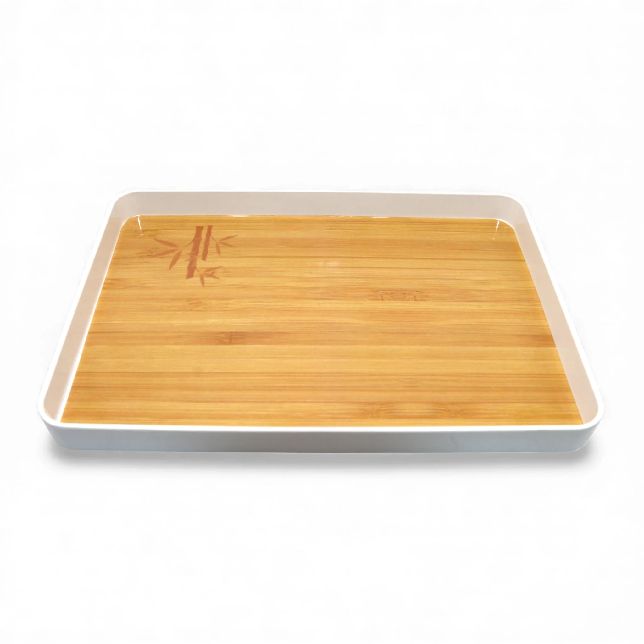 melamine tray 17" rectangle china 8830 wood color