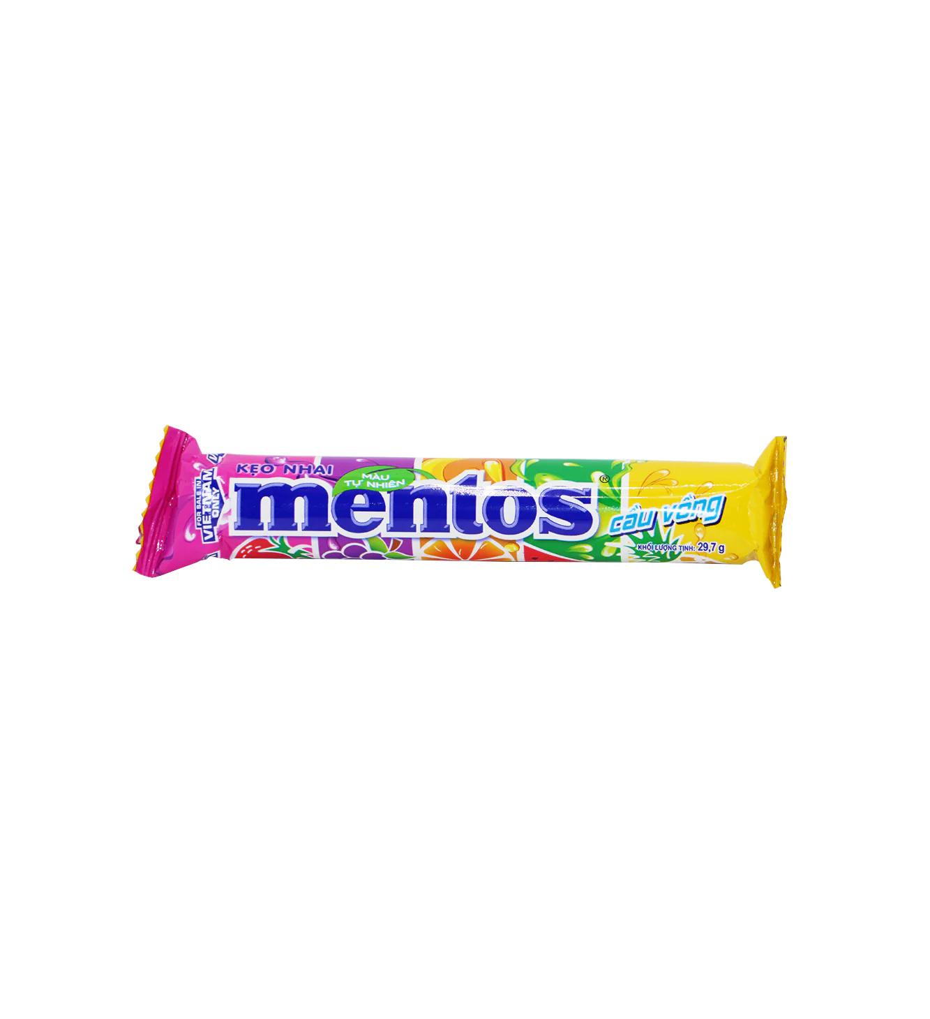 mentos candy roll rainbow 29.7g