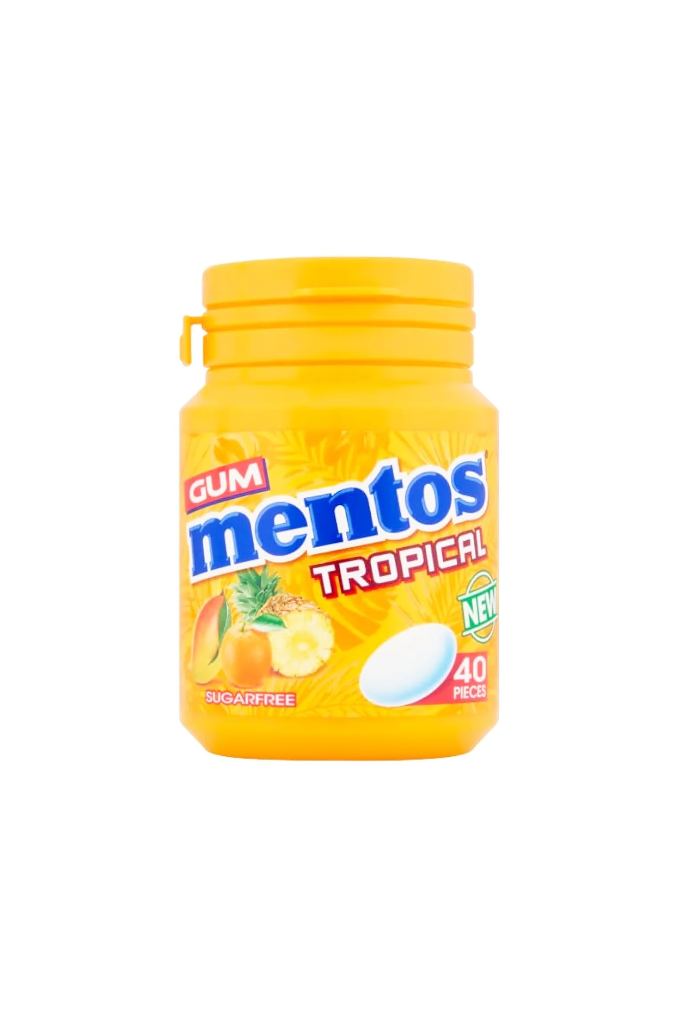 mentos gum tropical suger free 56g