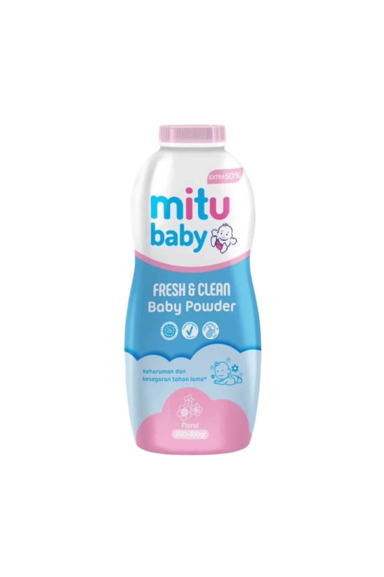mitu baby powder floral 150g
