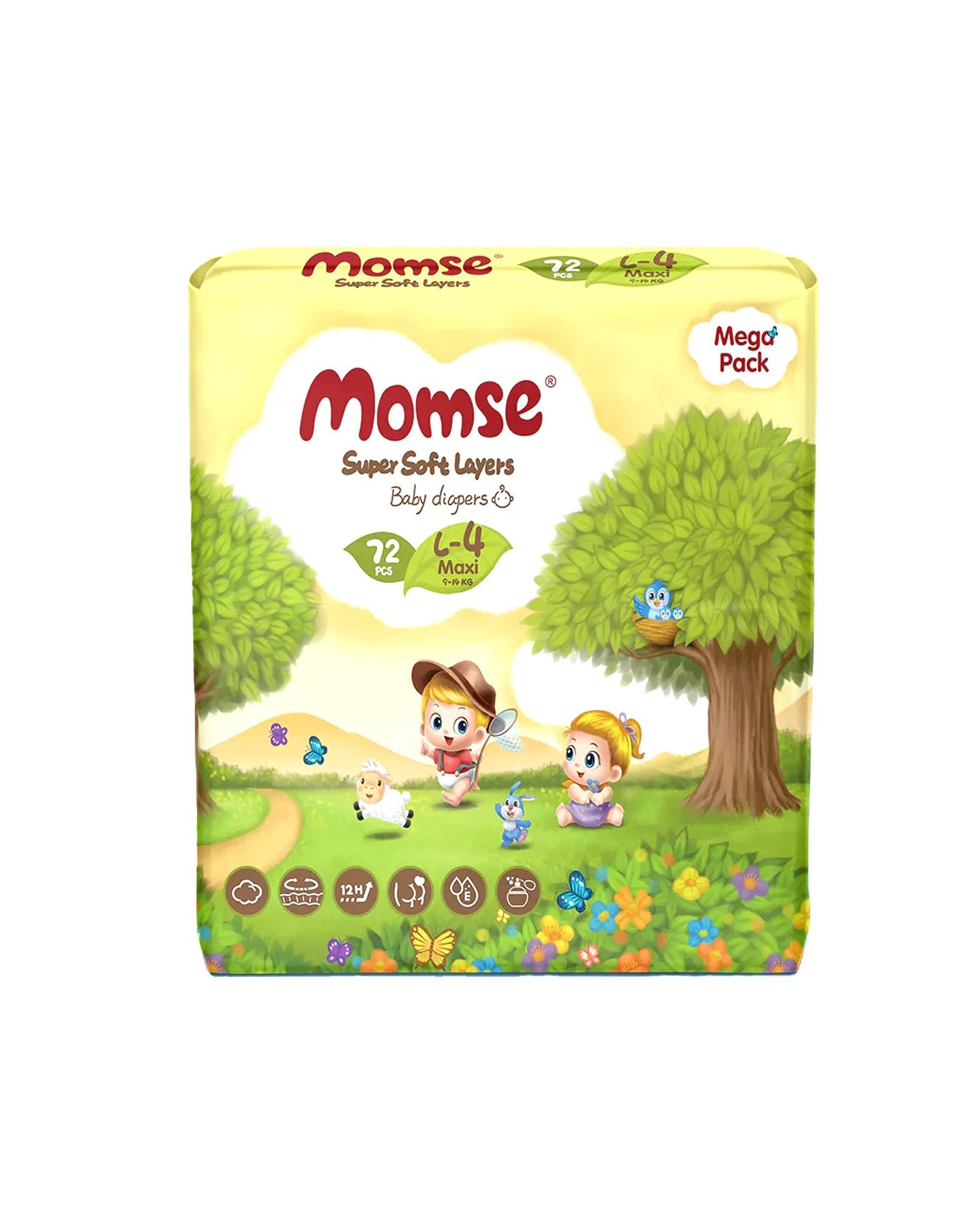 momse diaper mega pack l-4 72pc