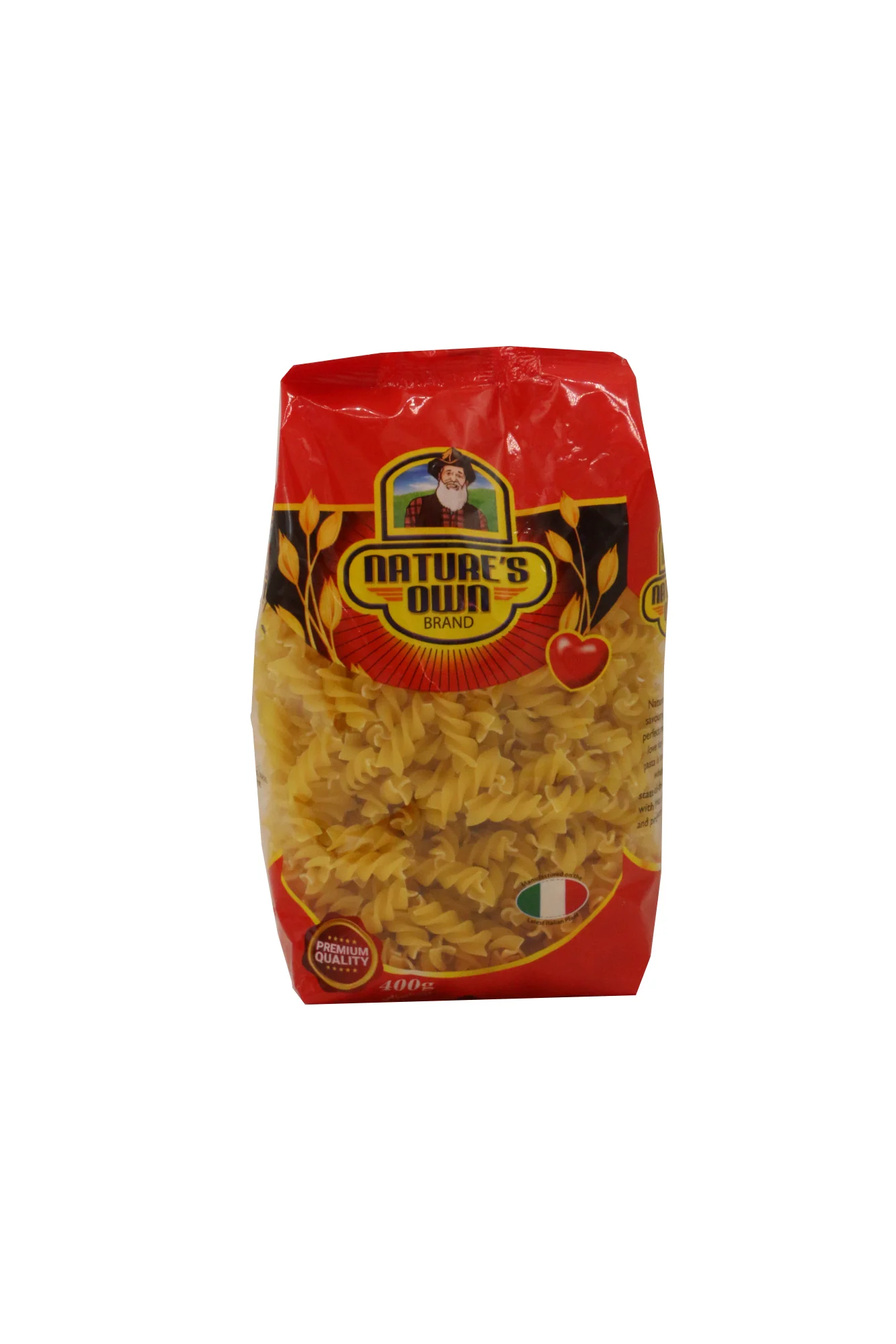 natures own fusilli pasta 400g