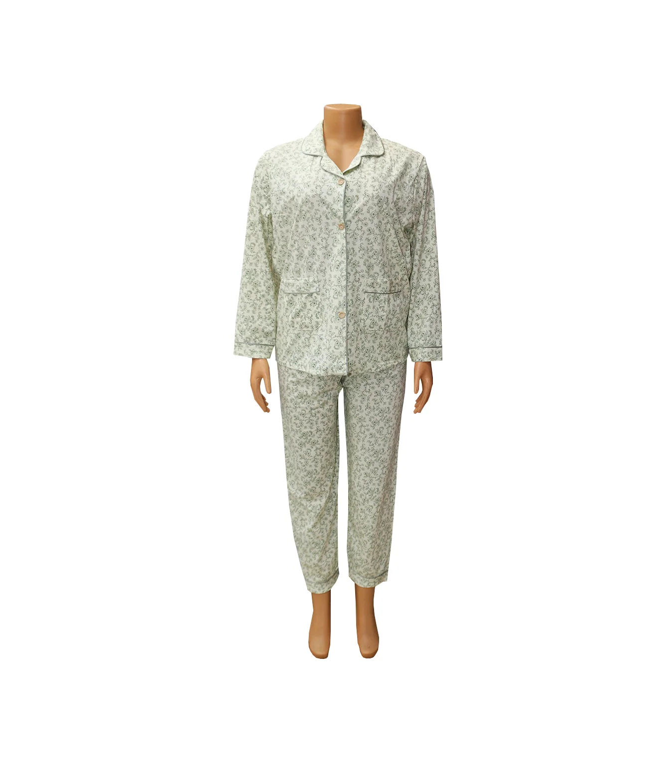 night suit green printed 908