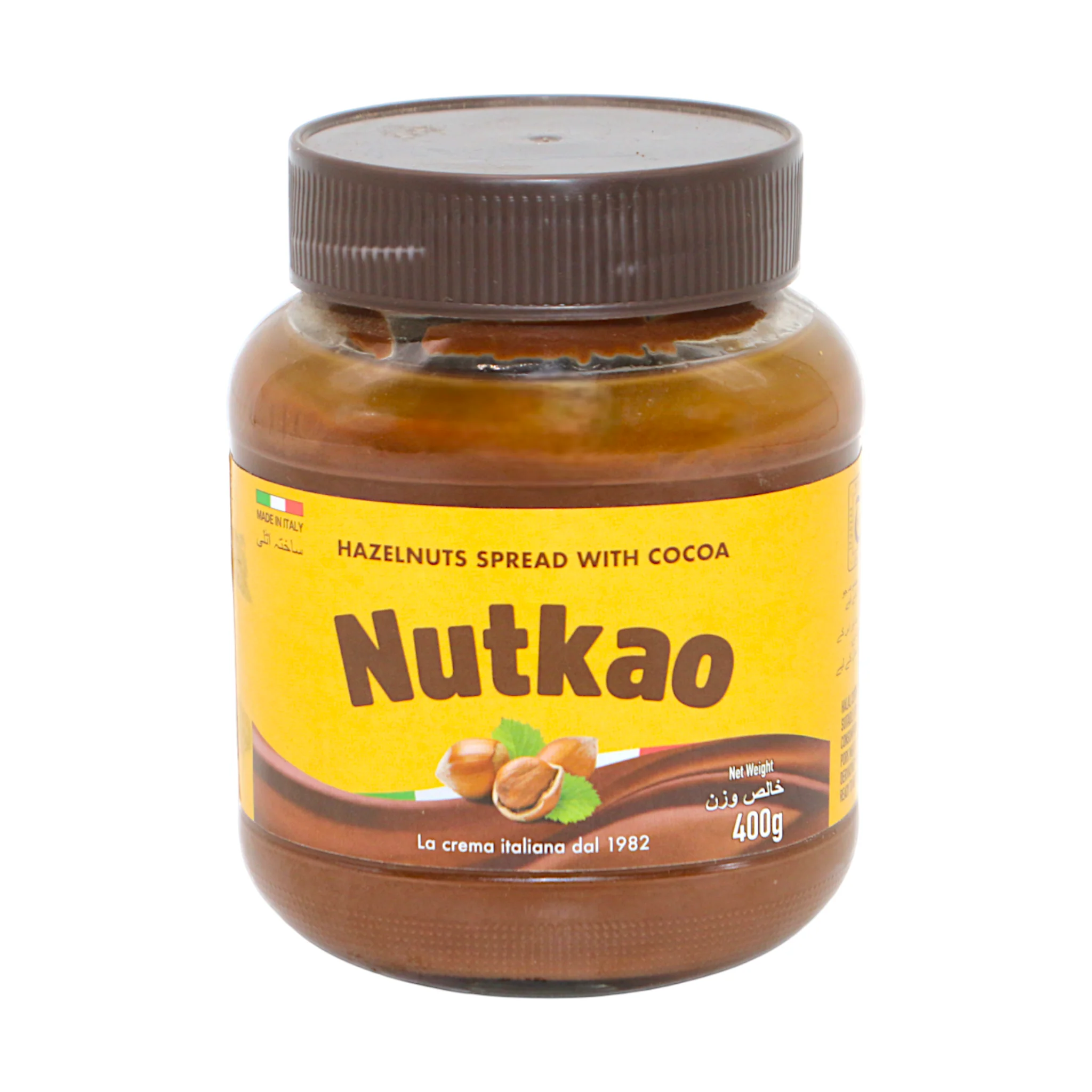 nutkao hazelnut spread with cocoa 400g italy