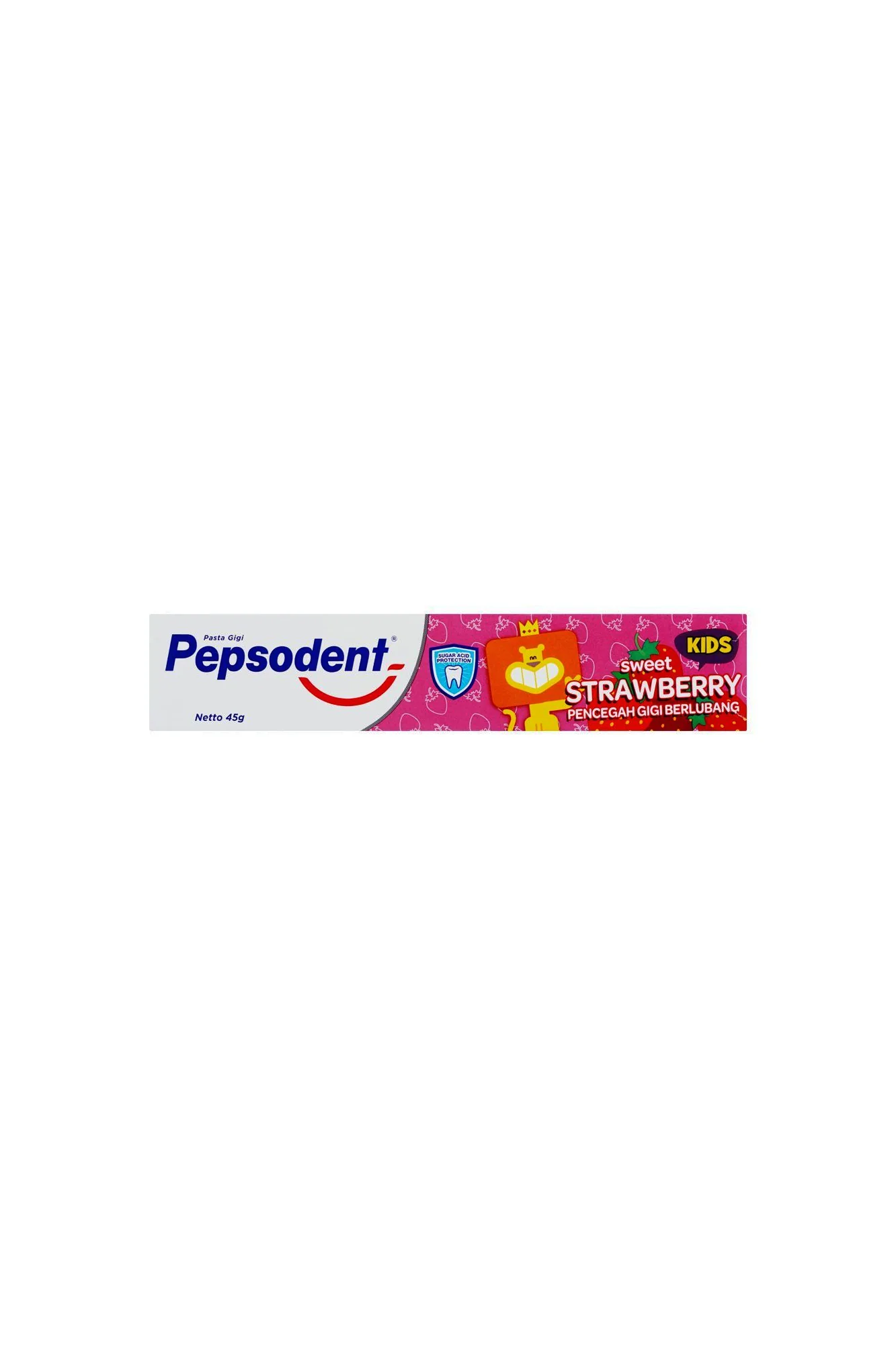 pepsodent toothpaste strawberry kids 45g indonesia