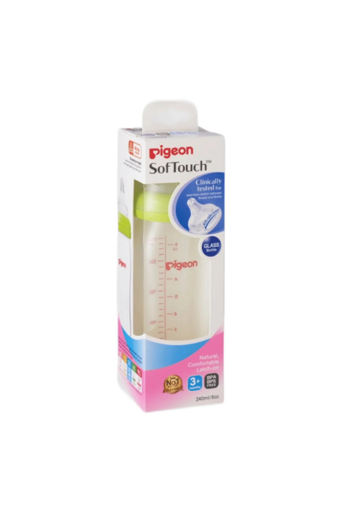 pigeon glass feeder 240ml indonesia a313