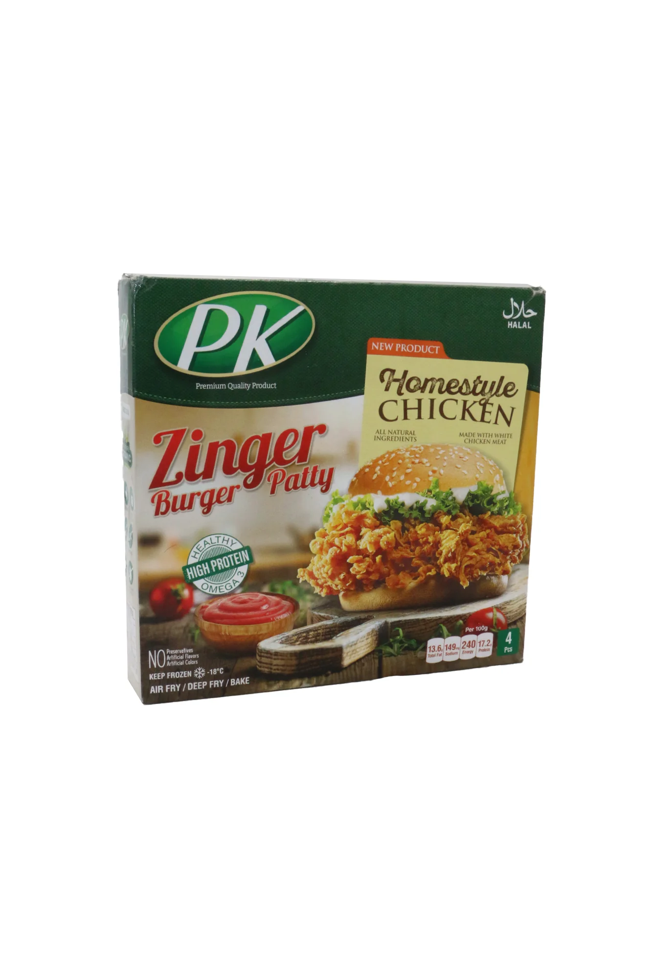 pk zinger burger patty 4pc