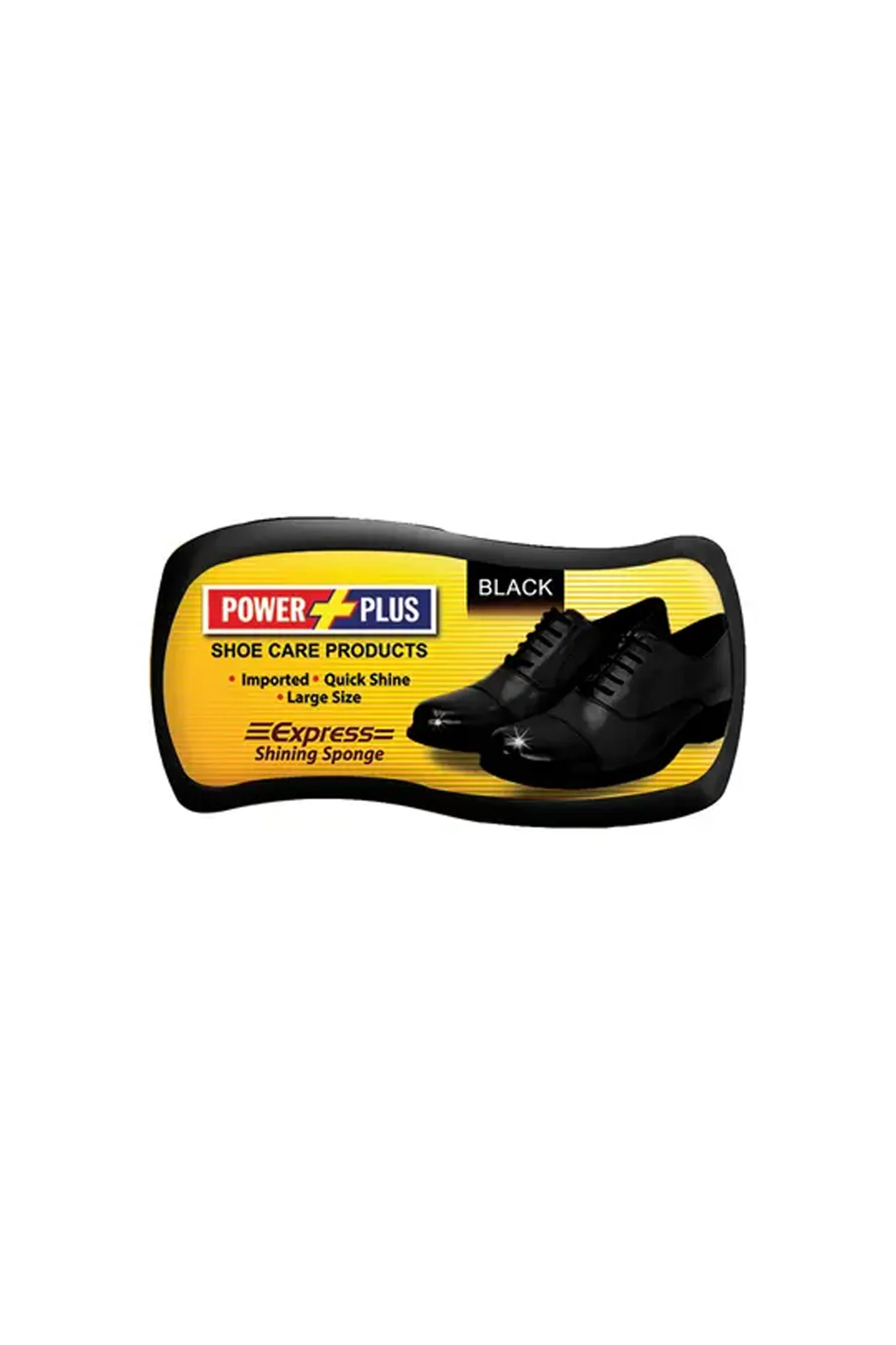 power plus shoe shiner express black sponge