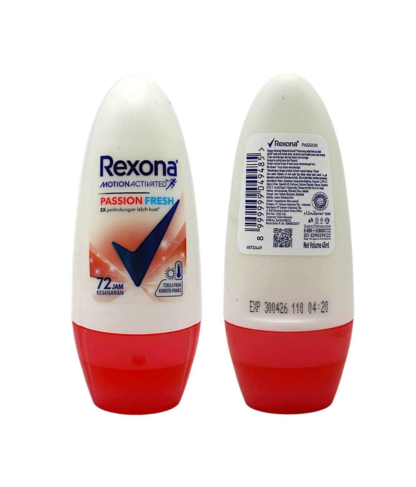 rexona roll on passion fresh 45ml