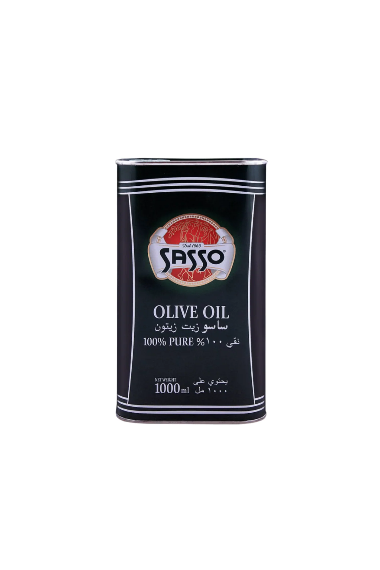sasso olive oil 1l tin
