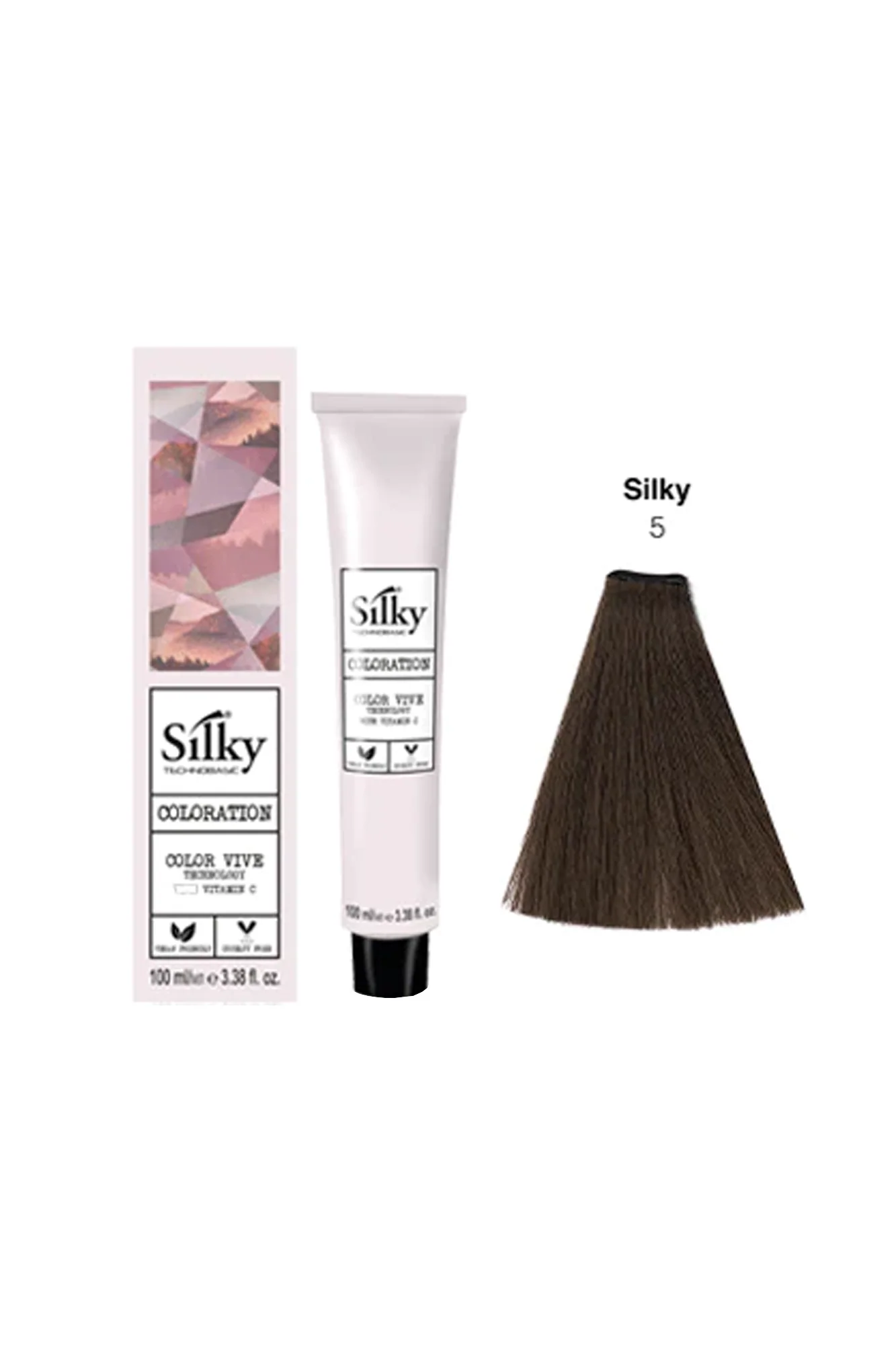 silky hair color 5 100ml