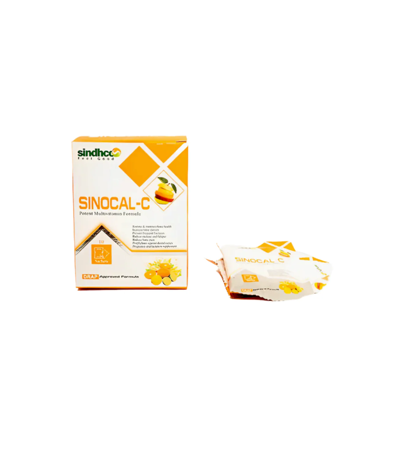 sindhco sachet sinocal c orange 10s