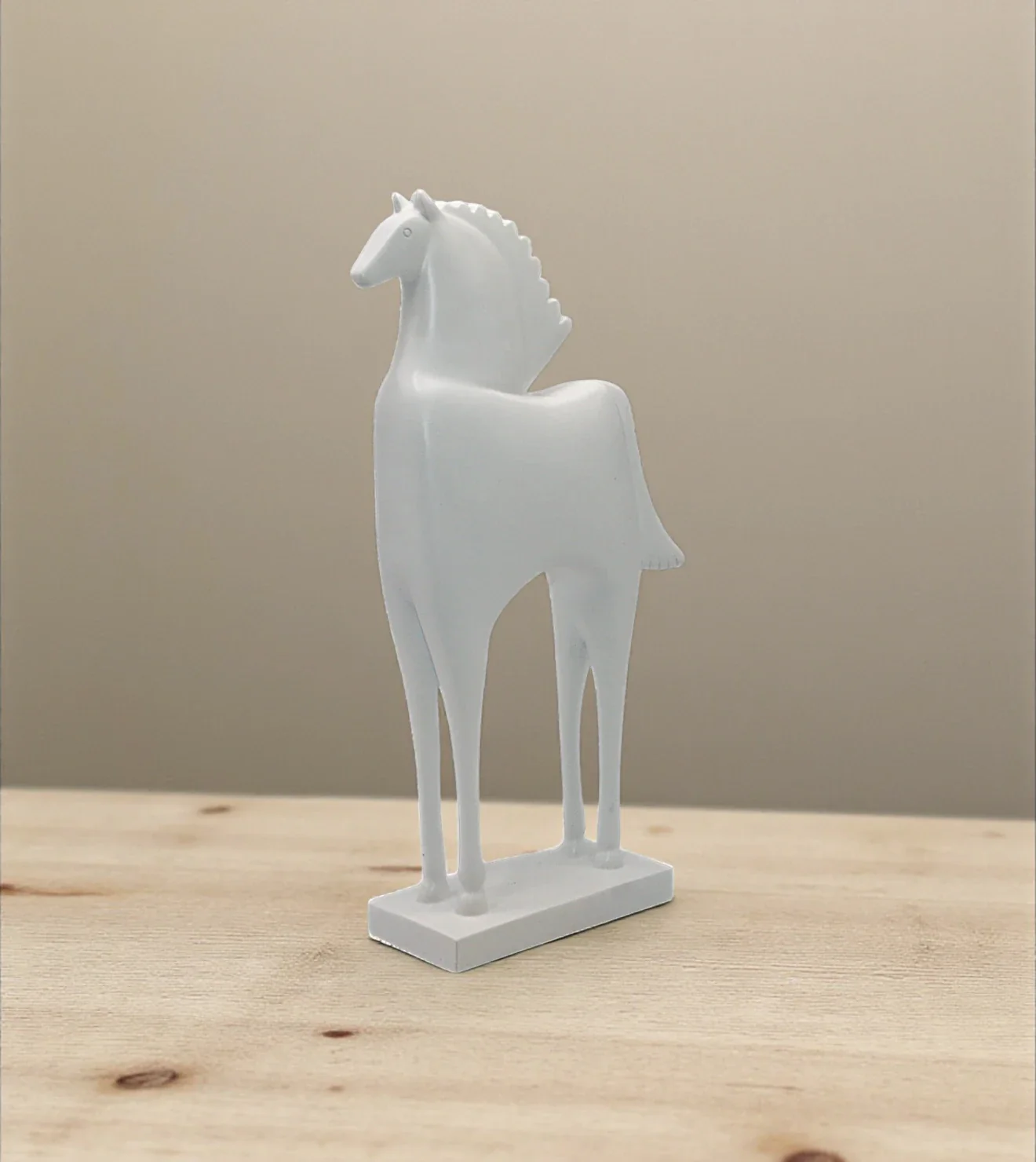 statue horse white china