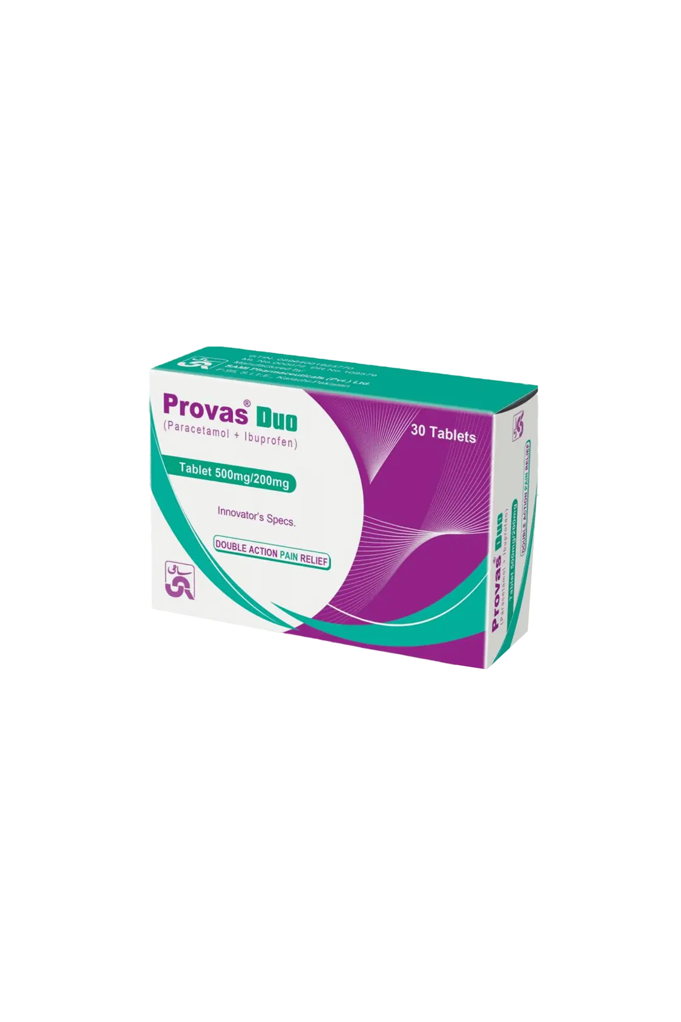 tab provas duo 500/200mg 30s