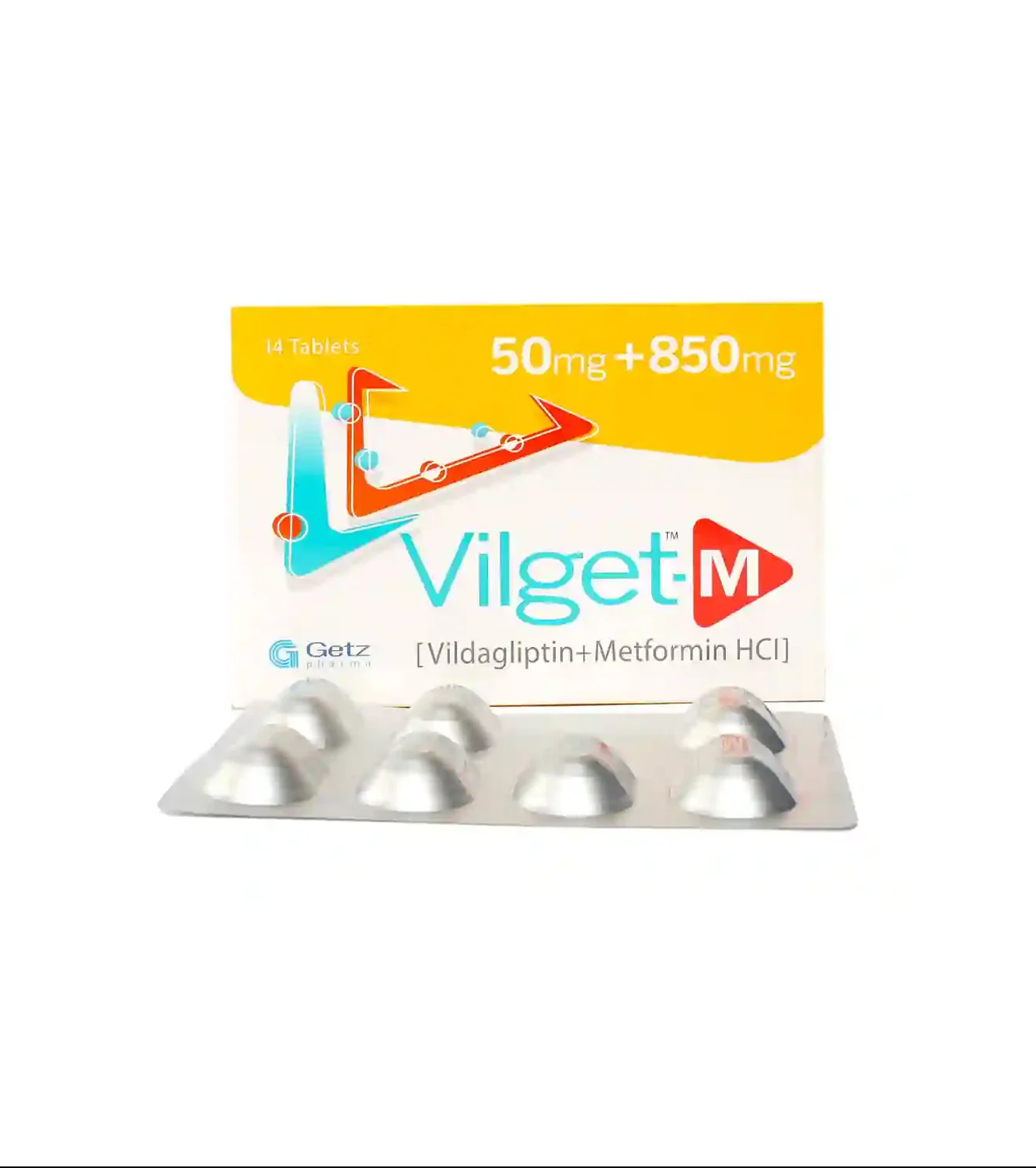 tab vilget m 50/850mg 14s