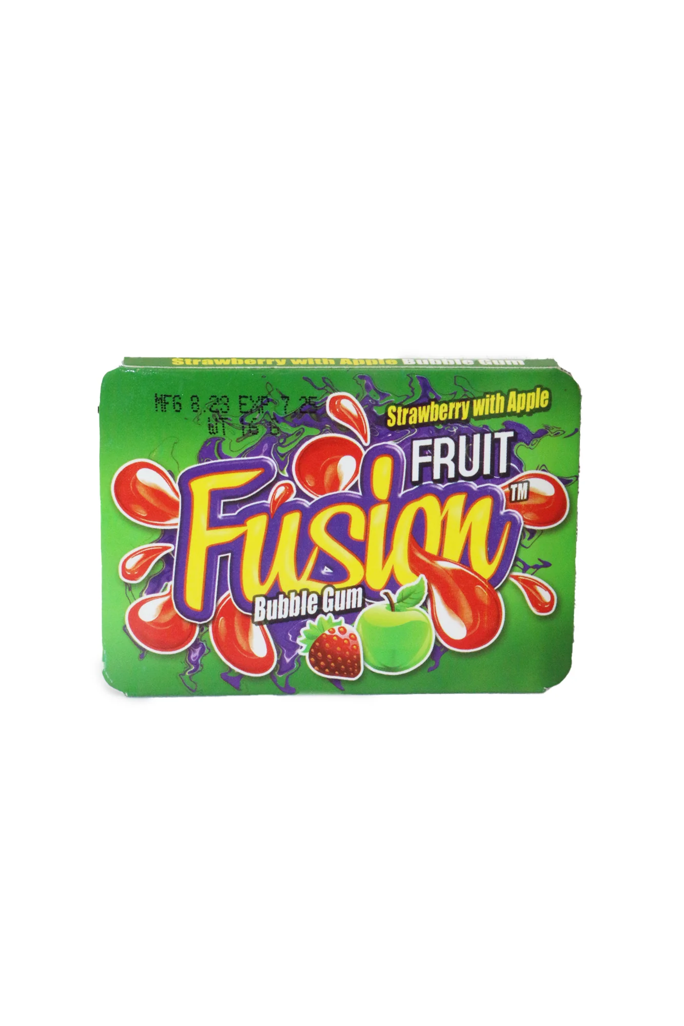 taste factory fruit fusion gum strawberry&apple 16g