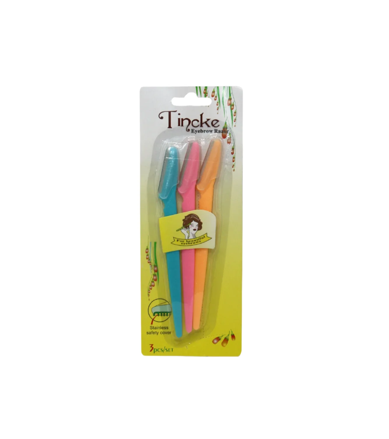 tinkle eyebrow razor 3pc