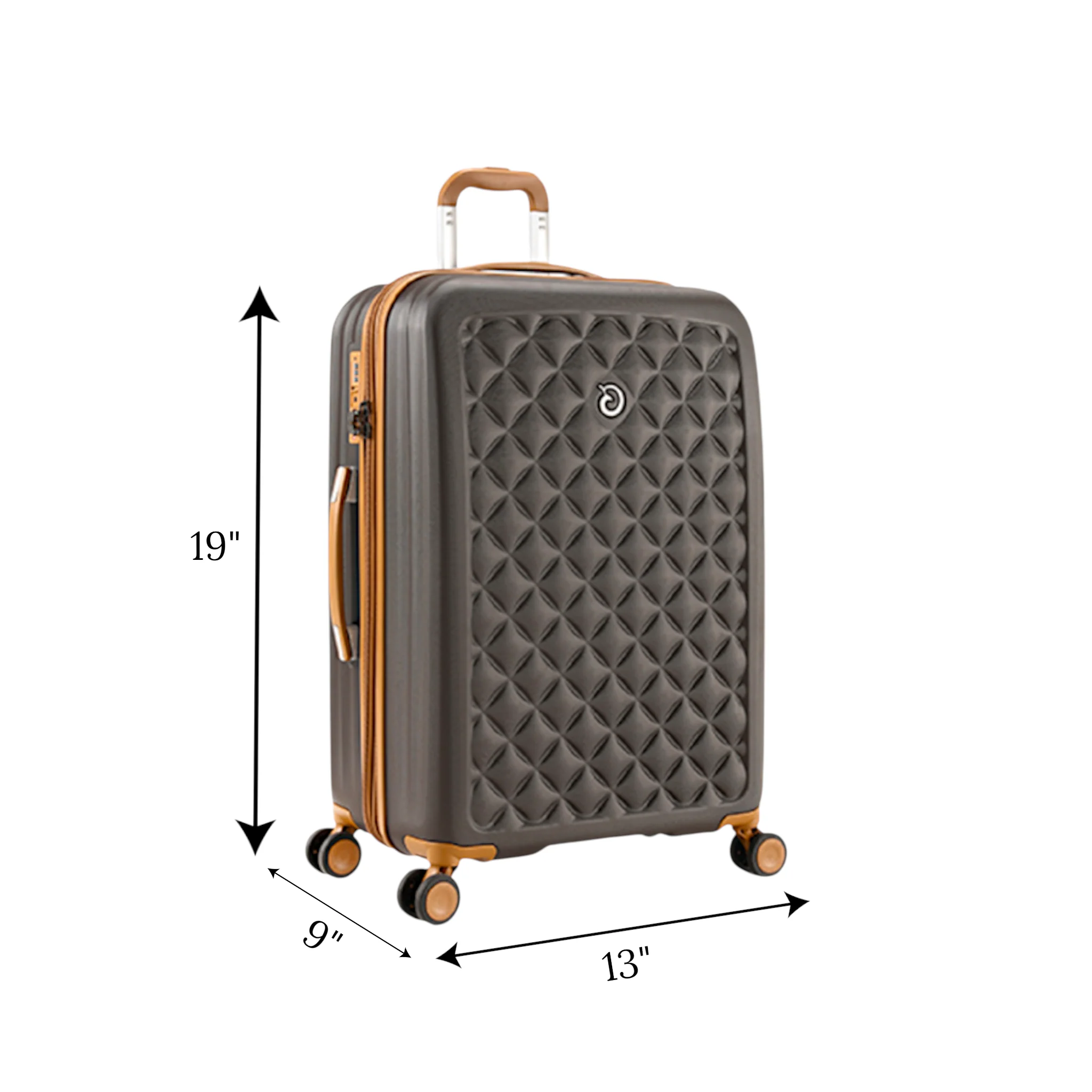 travel bag 20" hard coffee china 39603 - Image 2