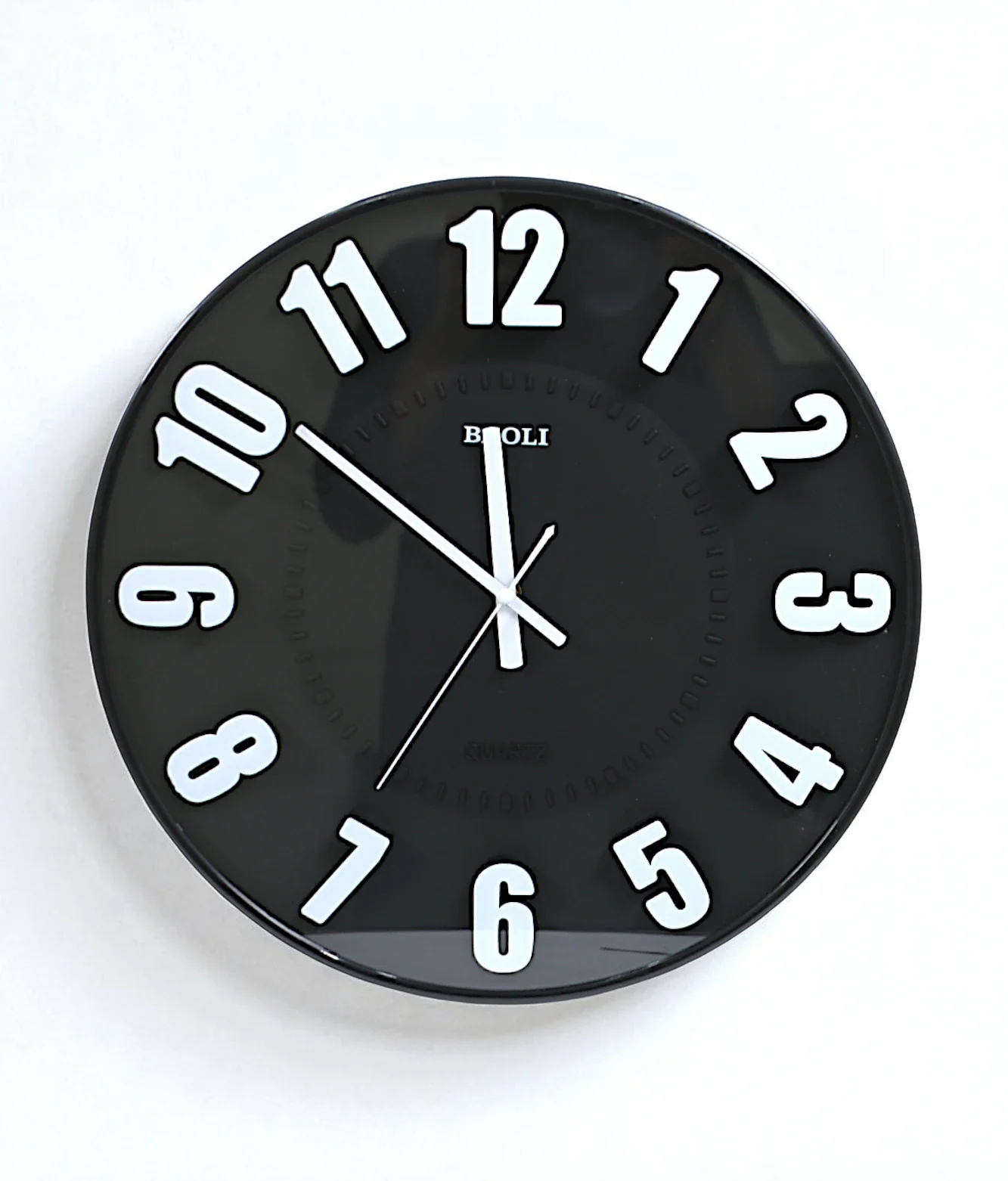 wall clock black china "15.5x15.5"