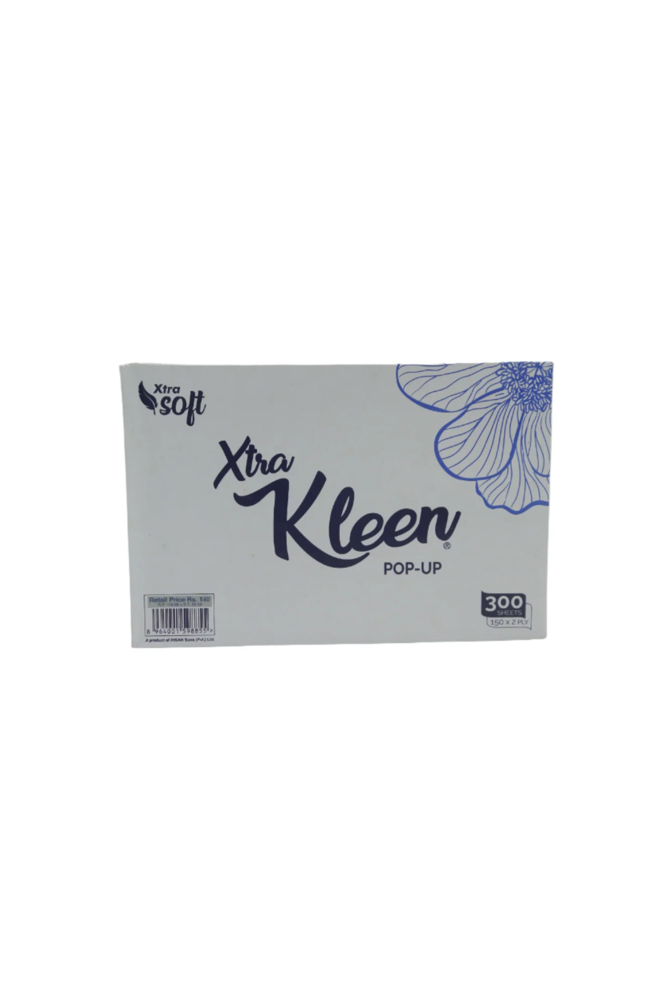 sateen soft tissue paper pop up blue 300s