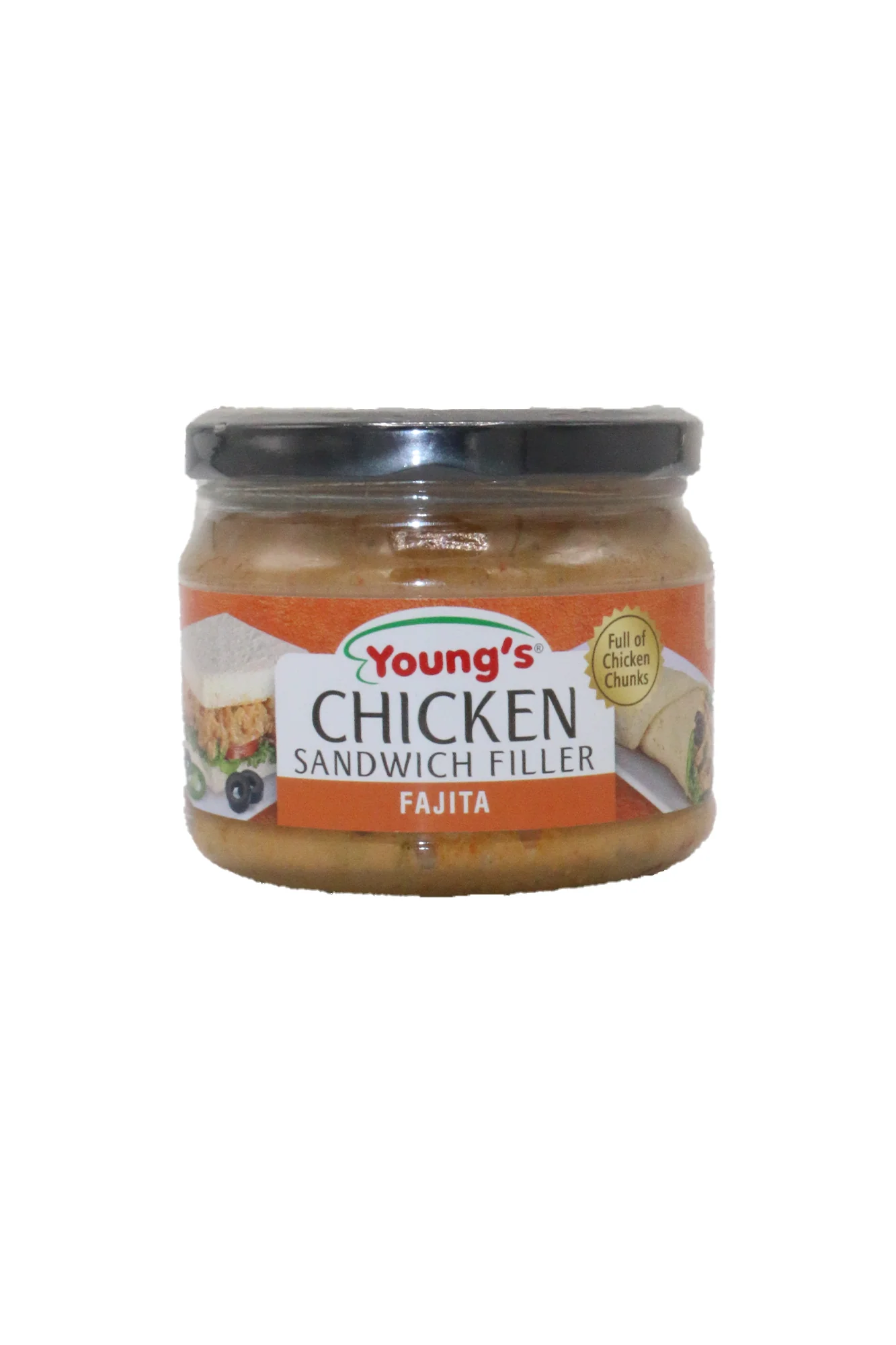 youngs chicken sandwich filler fajita 140g