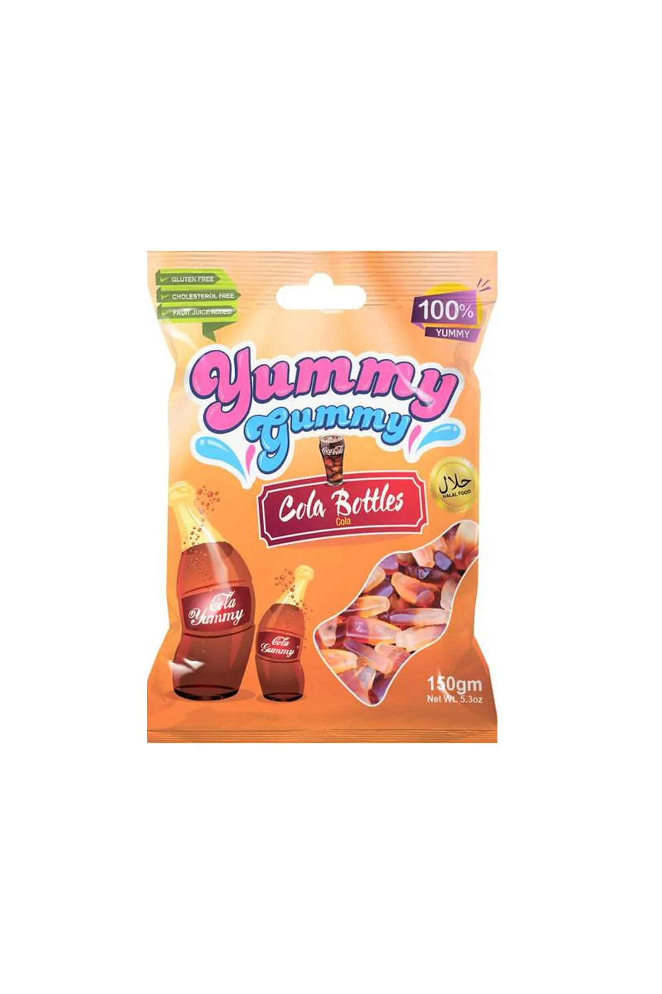 yummy gummy jelly cola bottles 150g turkiye