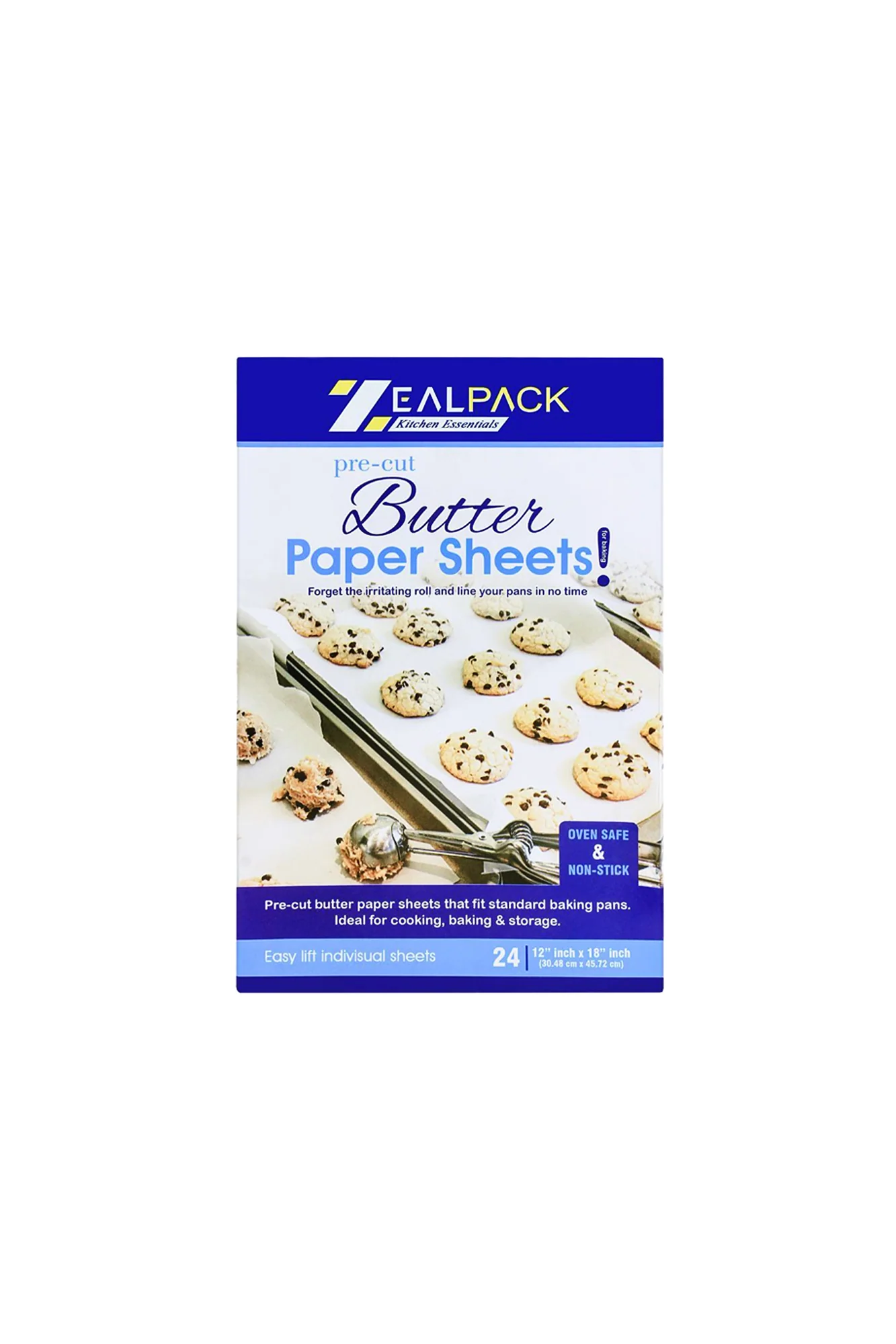 zealpack butter paper 24 sheet 12''x18''